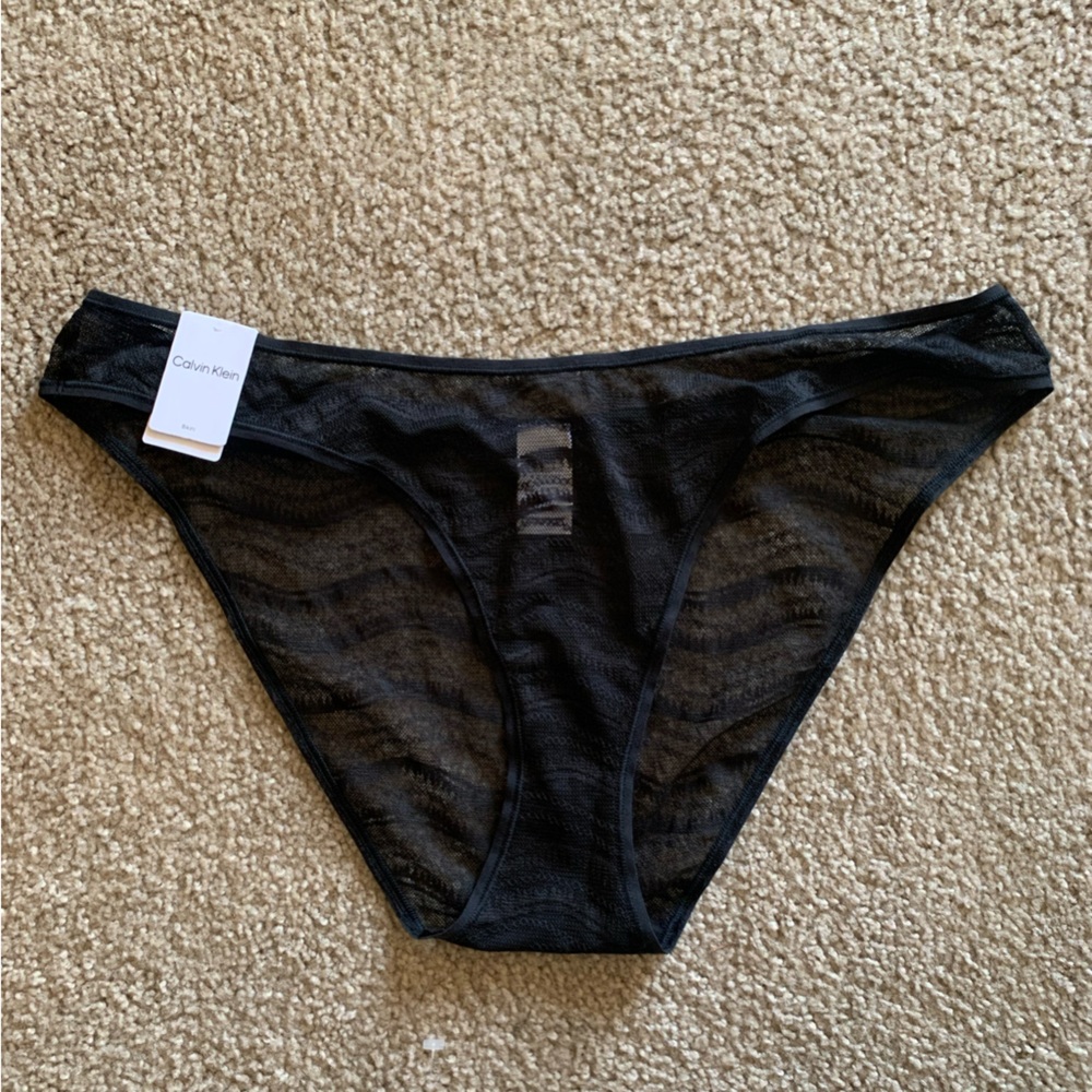Calvin Klein-Bikini Briefs - Sheer Marquisette